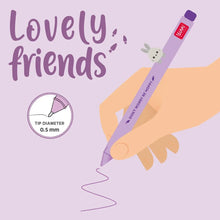 Afbeelding in Gallery-weergave laden, Legami Gel Pen with "Don't Worry Be Hoppy" Bunny Animal Decoration - Lovely Friends
