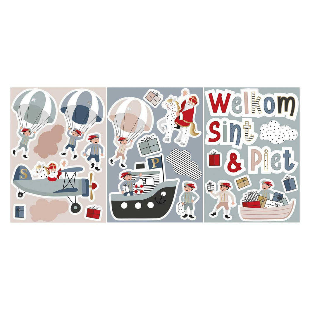 Raamstickers Sint & Co.