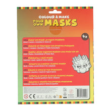 Afbeelding in Gallery-weergave laden, Kleur en maak je eigen masker - set 4 stuks - Dino
