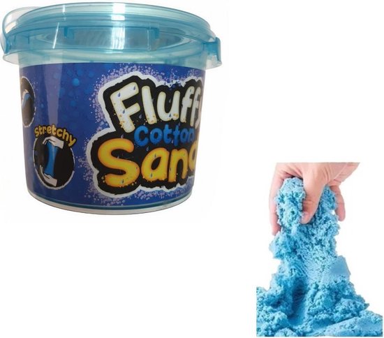 Rekbaar Fluffy Speelzand Kleur, 300 gram - Fluffy Cotton Sand