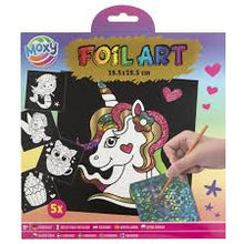 Afbeelding in Gallery-weergave laden, Moxy Foil Art - set 5 folie schilderijtjes - Dieren of Cuties
