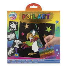 Afbeelding in Gallery-weergave laden, Moxy Foil Art - set 5 folie schilderijtjes - Dieren of Cuties
