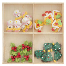 Afbeelding in Gallery-weergave laden, Creative Craft Kerstmis resin figuren in houten doos - 24 delige set
