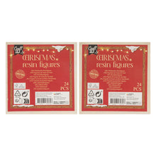 Afbeelding in Gallery-weergave laden, Creative Craft Kerstmis resin figuren in houten doos - 24 delige set
