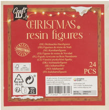 Afbeelding in Gallery-weergave laden, Creative Craft Kerstmis resin figuren in houten doos - 24 delige set
