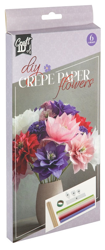 Knutselset Crepe papier bloemen