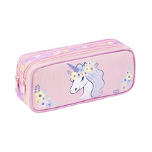 Afbeelding in Gallery-weergave laden, Viquel pennenzak 2 compartimenten - Floral Unicorn

