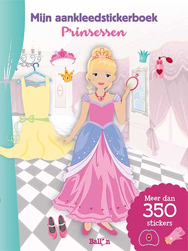 Olivia 😺  Ballon Uitgeverij Mijn aankleedstickerboek Prinsessen 4+