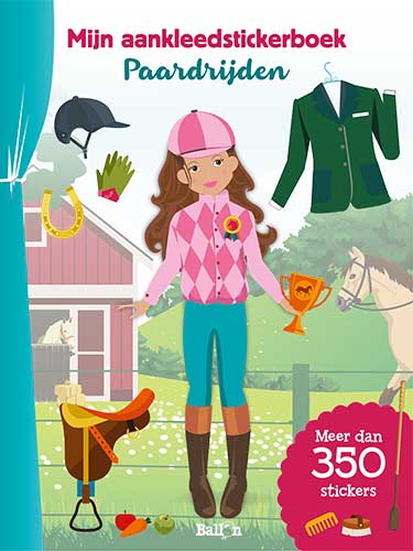 Olivia 😺  Ballon Uitgeverij Mijn aankleedstickerboek Paardrijden 4+