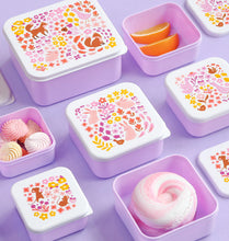 Afbeelding in Gallery-weergave laden, A Little Lovely Company Lunch &amp; snack box set - Bloementuin
