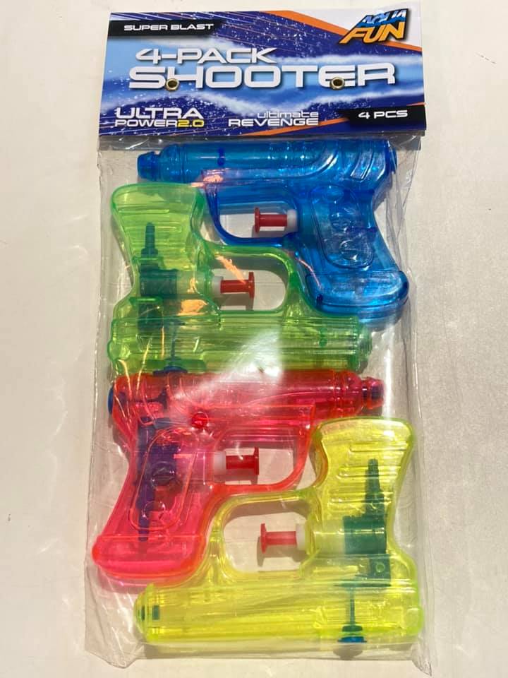 Aqua Fun Super Blast 4-pack water shooter, set van 4 waterpistolen