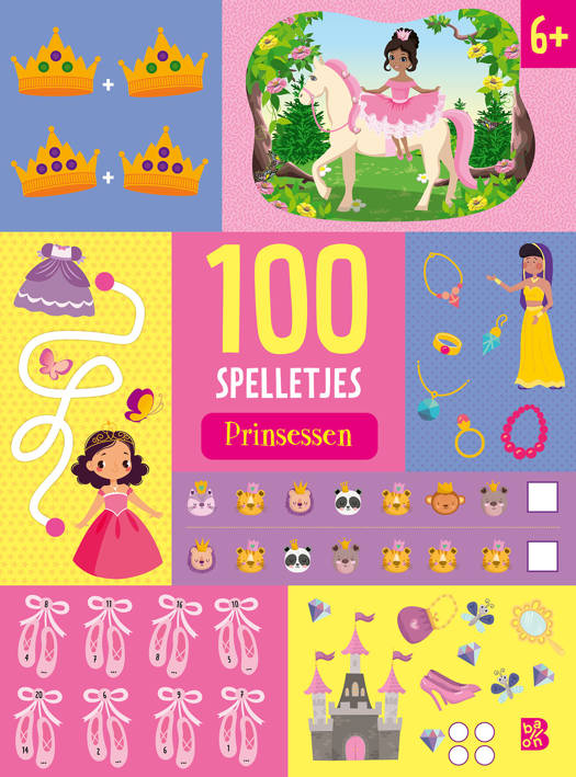 Ballon Uitgeverij - 100 spelletjes: Prinsessen 6+