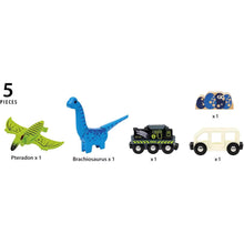 Afbeelding in Gallery-weergave laden, Brio Dinosaurus trein op batterijen - 36096
