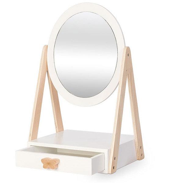 By Astrup houten tafelspiegel / Make up spiegel met lade - 184192