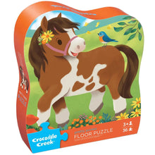 Afbeelding in Gallery-weergave laden, Crocodile Creek vloerpuzzel Lieve Pony's - 36 stukjes
