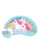 Afbeelding in Gallery-weergave laden, Crocodile Creek mini puzzel 12 stukjes - Sweet unicorn
