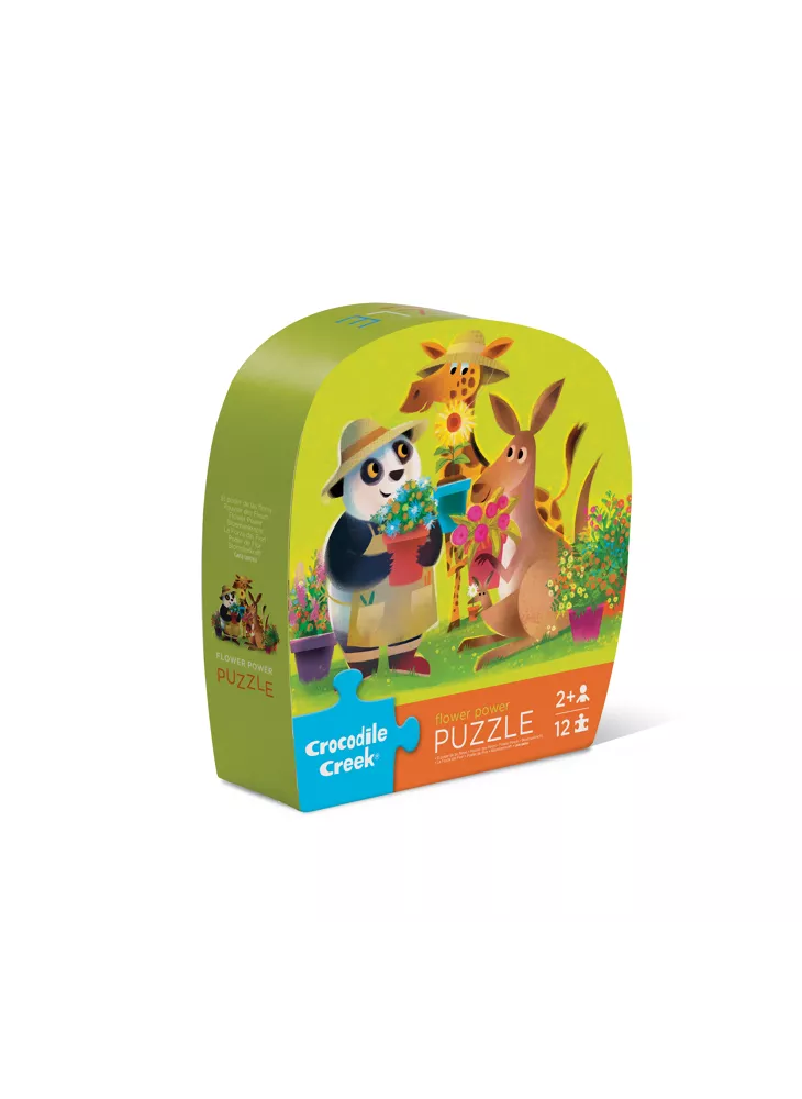 Crocodile Creek mini puzzel 12 stukjes - Flower Power