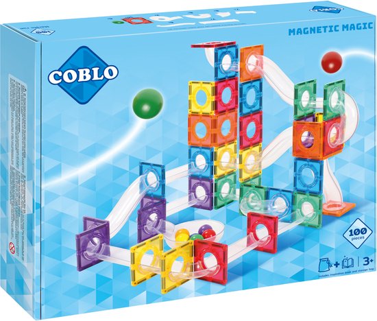 Coblo Marble Run Classic 100 stuks - knikkerbaan ballenbaan