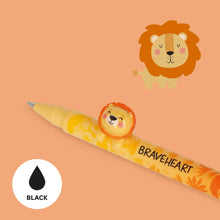 Afbeelding in Gallery-weergave laden, Legami Gel Pen with "The King" Lion Animal Decoration - Lovely Friends
