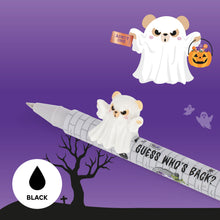 Afbeelding in Gallery-weergave laden, Legami Halloween - Set of 2 Gel Pens with Decorative Animal Charm - Lovely Friends - Spooky Party
