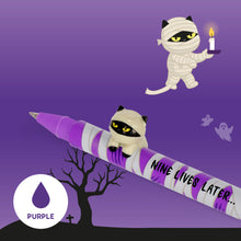 Afbeelding in Gallery-weergave laden, Legami Halloween - Set of 2 Gel Pens with Decorative Animal Charm - Lovely Friends - Spooky Party
