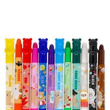 Afbeelding in Gallery-weergave laden, Legami Teddy Friends - set van 12 twist up waskrijtjes

