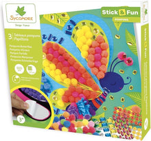 Afbeelding in Gallery-weergave laden, Sycomore Stick &amp; Fun pompon kunst Vlinders - CRE7017
