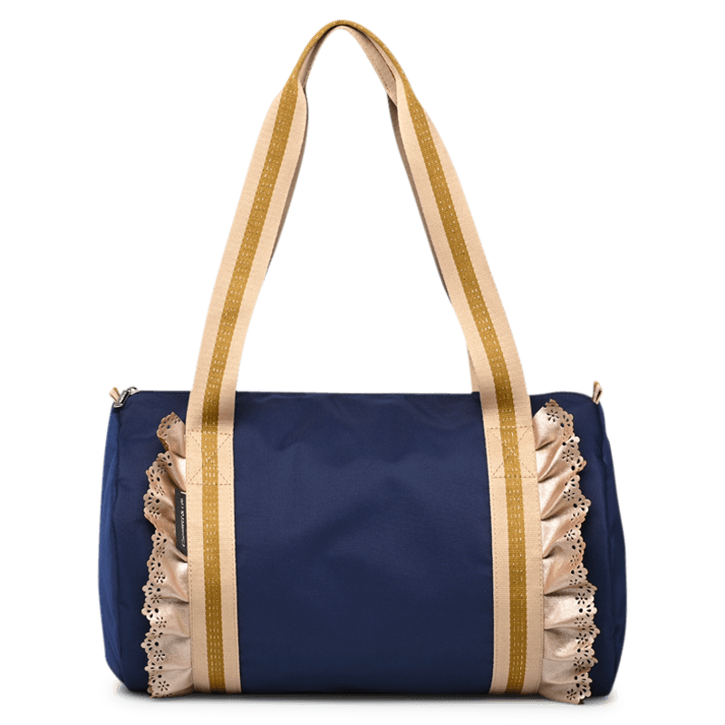 Caramel et Cie weekentas Frous Frous franjes Glitter Marineblauw - WB09_4304