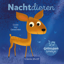 Afbeelding in Gallery-weergave laden, Clavis boek - Nachtdieren (geluidenboek) - Guido Van Genechten
