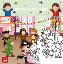 Afbeelding in Gallery-weergave laden, Clavis kleurposter - Luuk en Lotje. Het is Carnaval! Doe je mee?
