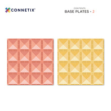 Afbeelding in Gallery-weergave laden, Connetix - Pastel Lemon &amp; Peach Base Plate 2 stuks
