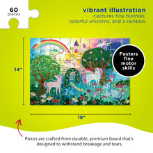 Afbeelding in Gallery-weergave laden, Crocodile Creek Holographic Foil puzzel 4+ 60 stukjes - Sprankelende eenhoorn
