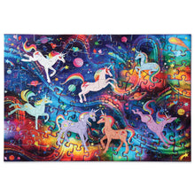 Afbeelding in Gallery-weergave laden, Crocodile Creek Holographic Foil puzzel 5+ 100 stukjes - Eenhoorn melkweg
