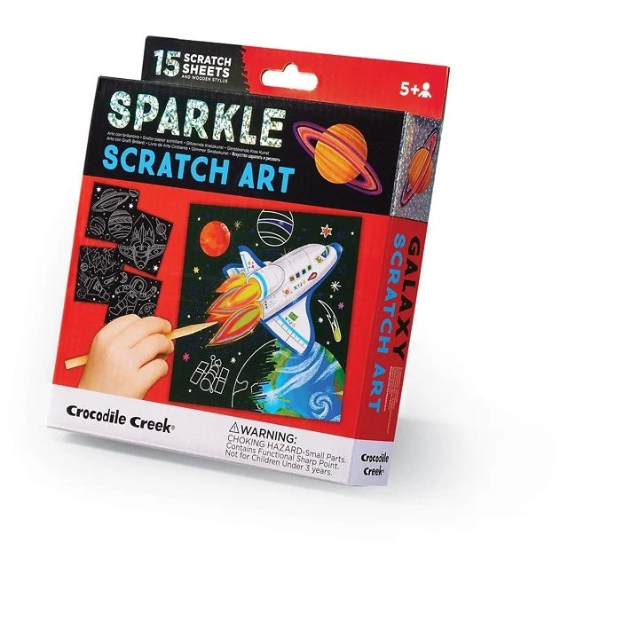 Crocodile Creek Sparkle Scratch Art/Space Explorer