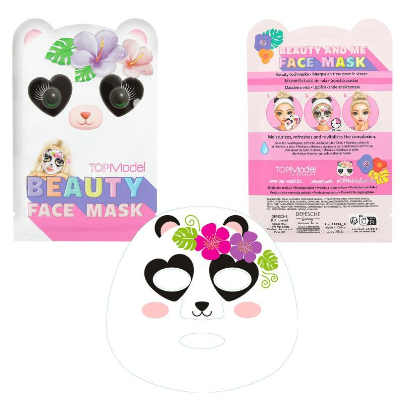 Lily Montellano 💜 Depesche Topmodel Beauty and me Facemask - 12824/ROZE PANDA (1)