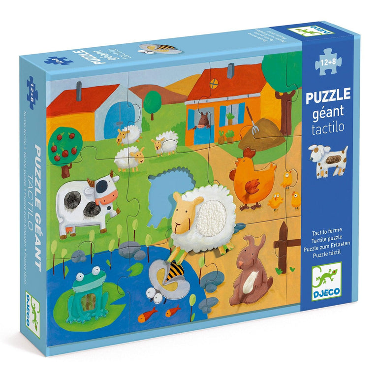 Djeco reuze tactielpuzzel boerderij - DJ07117