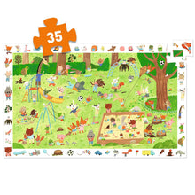 Afbeelding in Gallery-weergave laden, Djeco observatiepuzzel / zoekpuzzel De kleine vriendjestuin 35 stukjes - DJ07596
