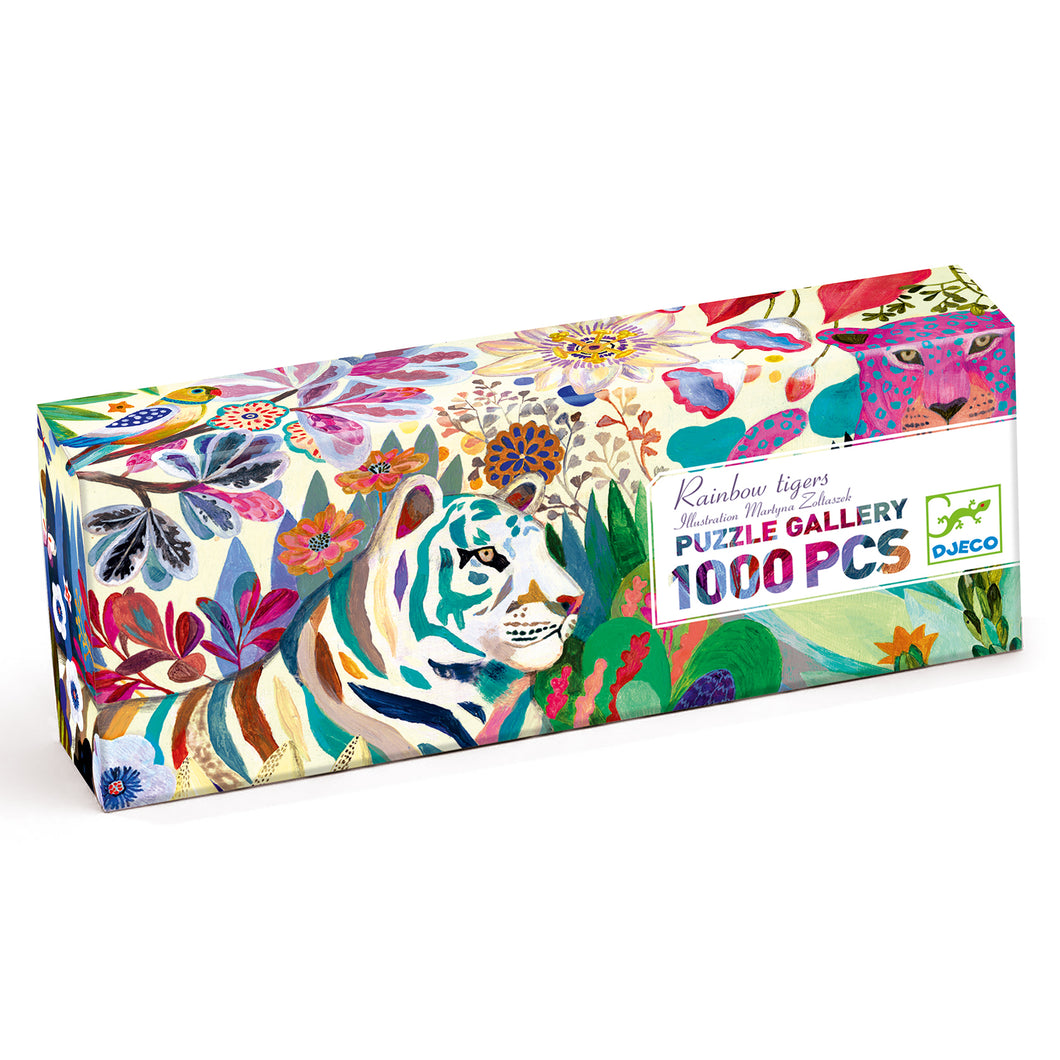 Djeco puzzel Rainbow Tigers, 1000 stukjes - DJ07647