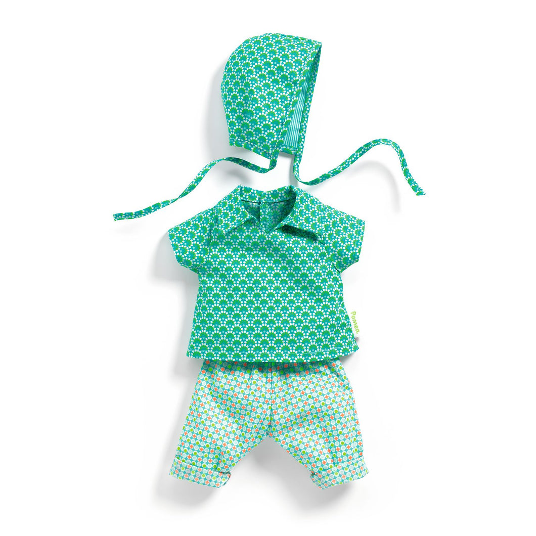 Djeco Pomea x Petit Pan kledingset pop 30-34 cm Zazen - DJ07755