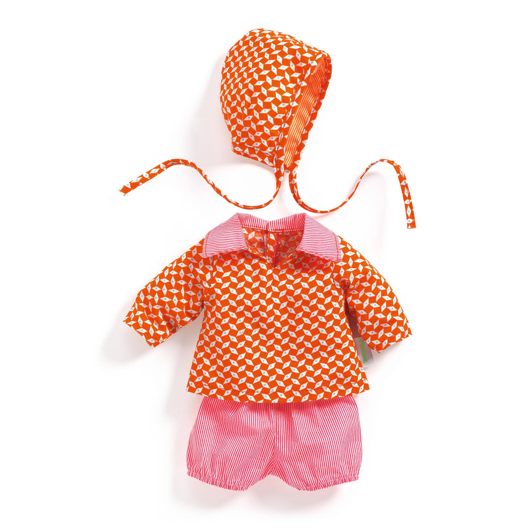 Djeco Pomea x Petit Pan kledingset pop 30-34 cm Pépin - DJ07756