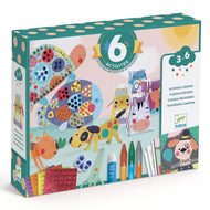 Djeco knutselset 6 activiteiten - Dieren en hun huis - DJ09293