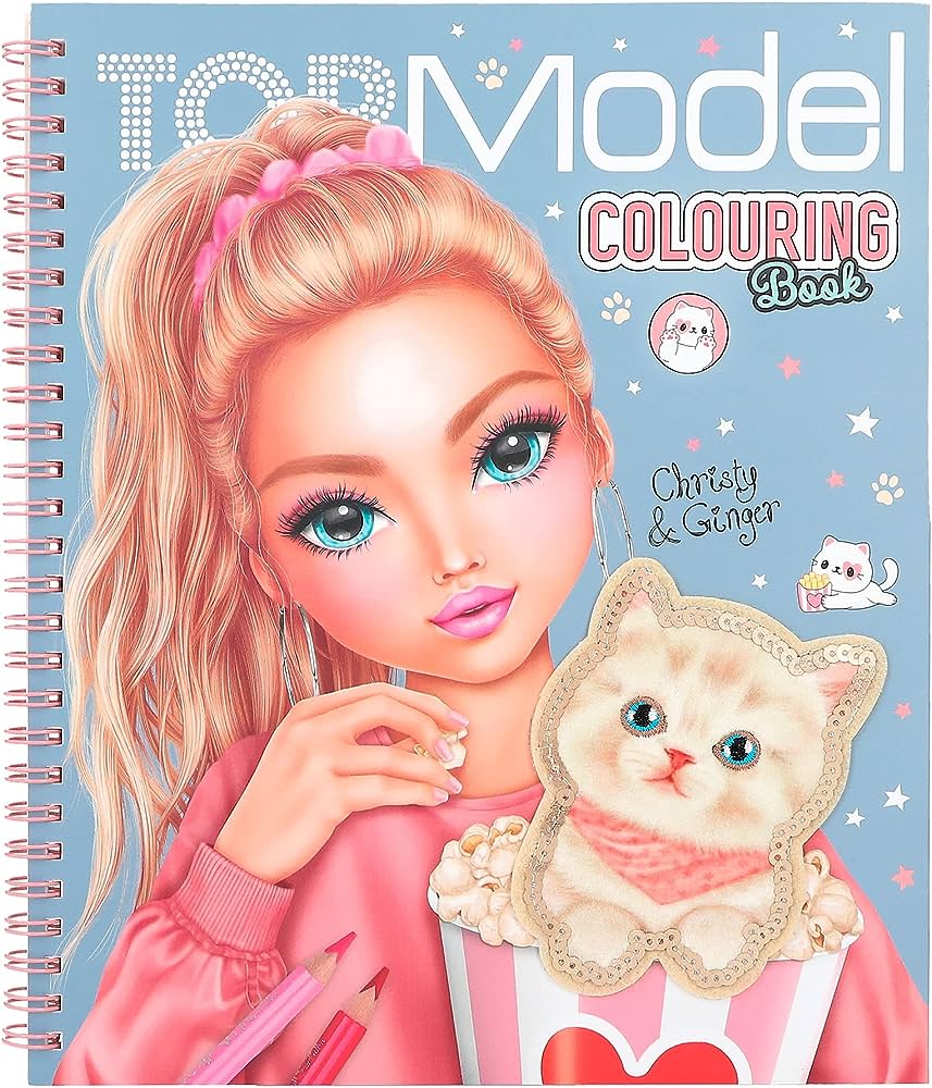 Elise  🐼 Depesche TOPModel teken- en kleurboek Cutie Star - 12434