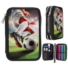 Afbeelding in Gallery-weergave laden, Depesche Action World - 2-vaks etui gevulde pennenzak Voetbal - 14185
