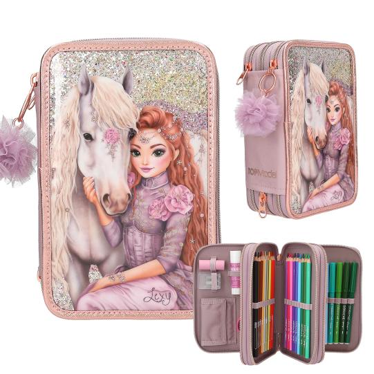 Depesche TOPModel 3-vaks etui VIVA VIOLET - 13292