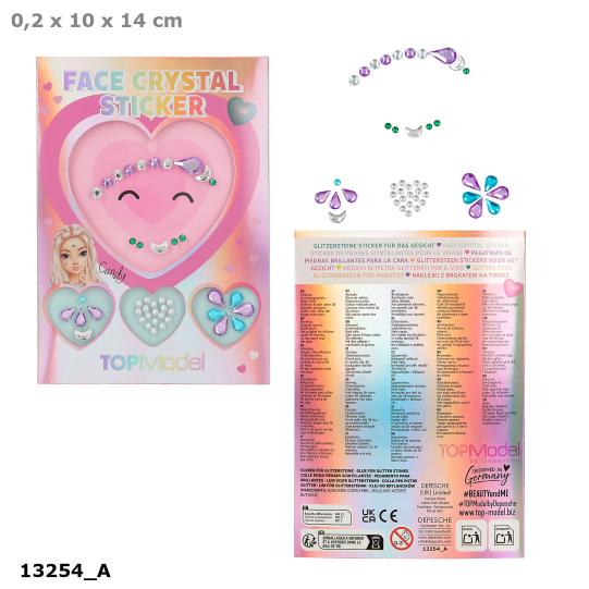Depesche TOPModel face crystal stickers BEAUTY and ME - 13254