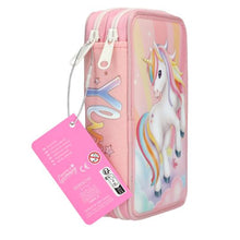 Afbeelding in Gallery-weergave laden, Depesche Ylvi 2-vaks etui eenhoorn SUGAR POP - 14034
