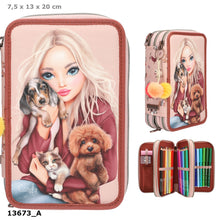 Afbeelding in Gallery-weergave laden, Depesche TOPModel 3-vaks etui FUR EVER FRIENDS - 13673
