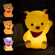 Afbeelding in Gallery-weergave laden, Dhink siliconen nachtlampje - Luke de Teddybeer
