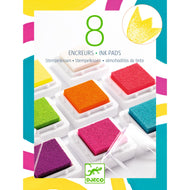 Djeco 8 inktkussens en 1 reiniger Pop - DJ09798