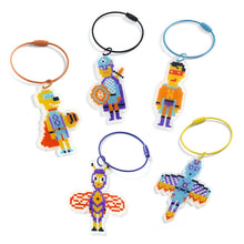 Afbeelding in Gallery-weergave laden, Djeco Do it yourself 6+ - knutseldoos Pixelkunsthelden - DJ79005
